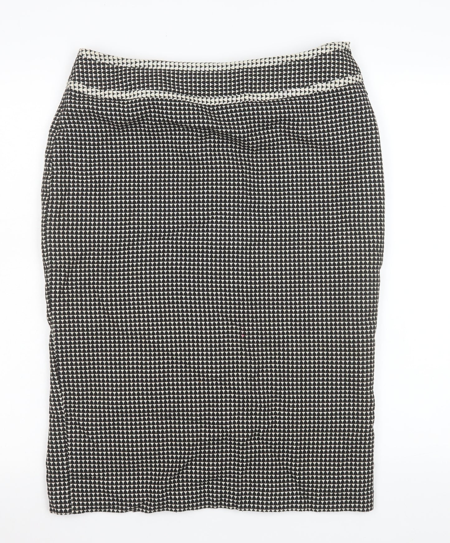 Next Women’s Black Houndstooth Pencil Skirt Size 12 Workwear
