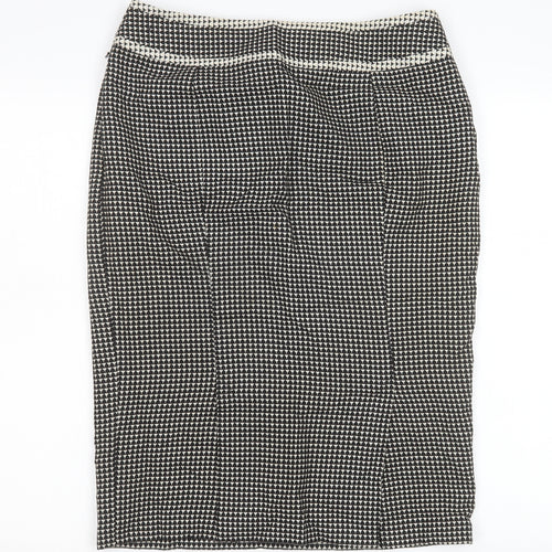 Next Women’s Black Houndstooth Pencil Skirt Size 12 Workwear