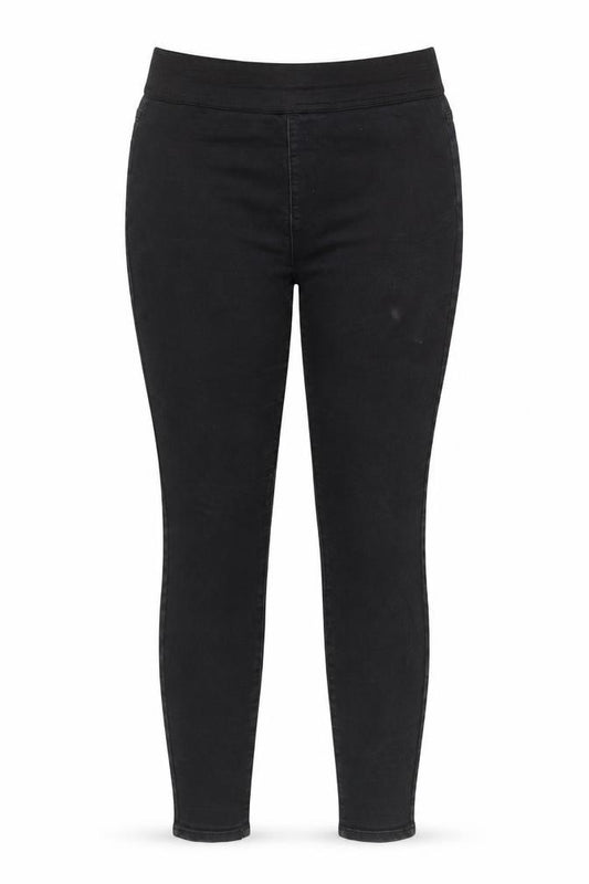 Front view of Papaya Women’s Black Jegging Jeans, size UK 10, Stretch Cotton Blend