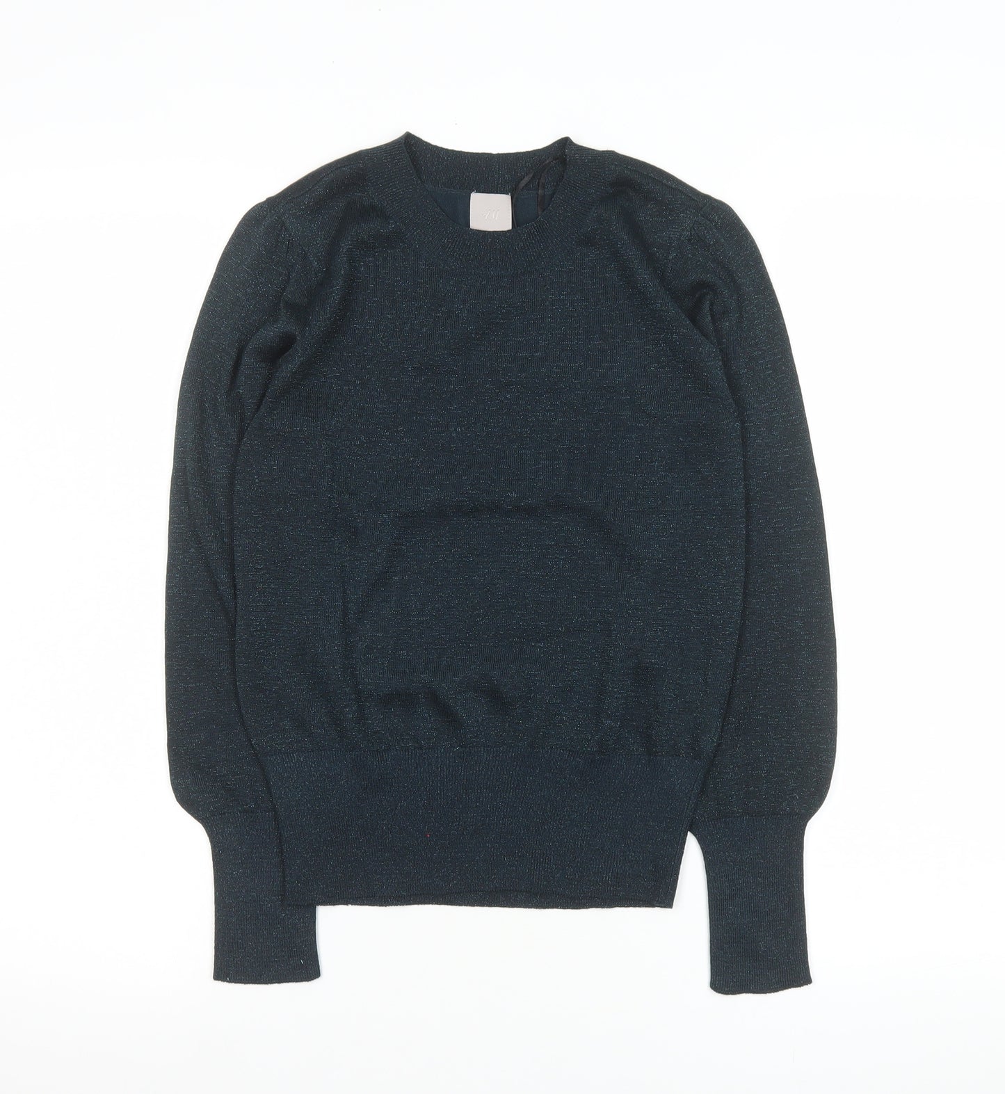 H&M Women’s Black XS Crew Neck Long Sleeve Knit Jumper