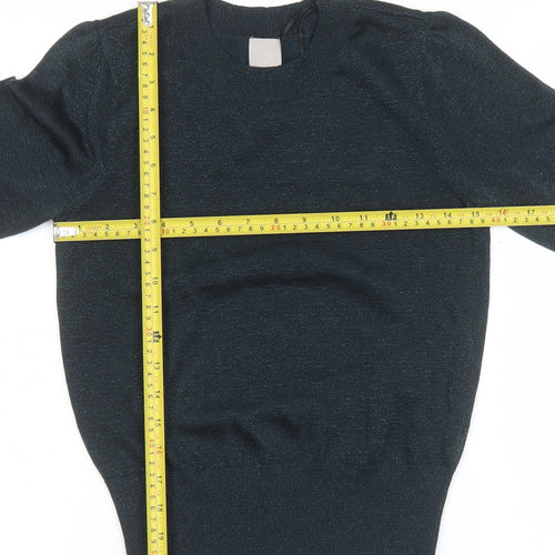 H&M Women’s Black XS Crew Neck Long Sleeve Knit Jumper