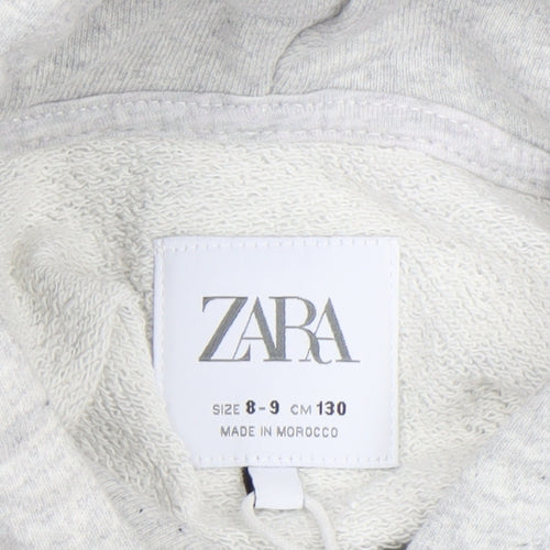 Zara Girls Grey Sydney Harbour Hoodie 8-9 Years Pullover Fleece Sweatshirt