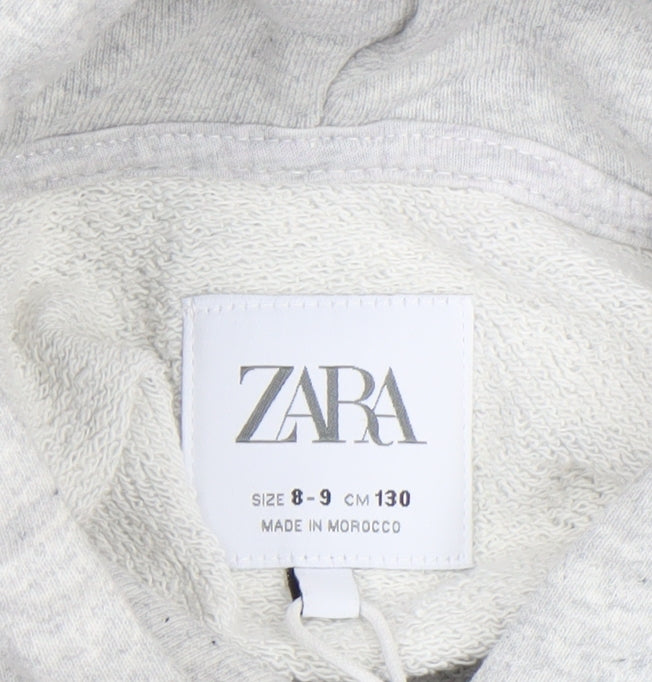 Zara Girls Grey Sydney Harbour Hoodie 8-9 Years Pullover Fleece Sweatshirt
