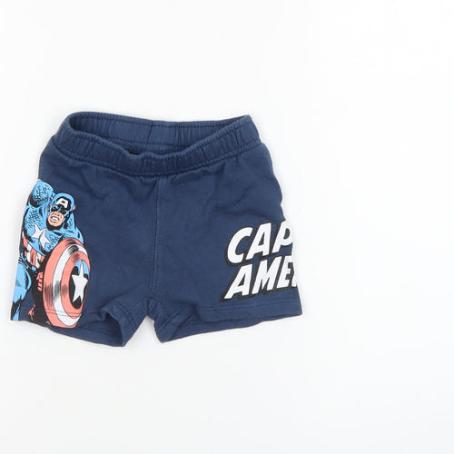 Zara Marvel Captain America Blue Shorts 18 Months Unisex Baby