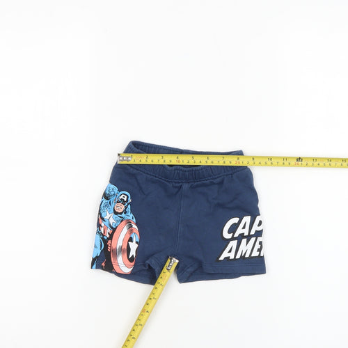Zara Marvel Captain America Blue Shorts 18 Months Unisex Baby