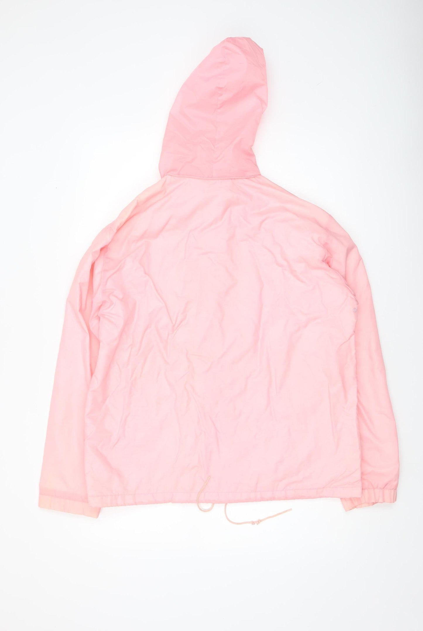 Neyelle Women’s Pink Nylon Hooded Windbreaker Jacket Size M