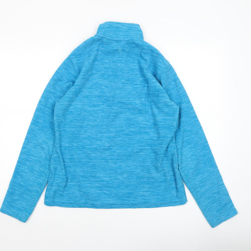 Mountain Warehouse Women’s Blue 1/2 Zip Fleece Sweatshirt Size 10