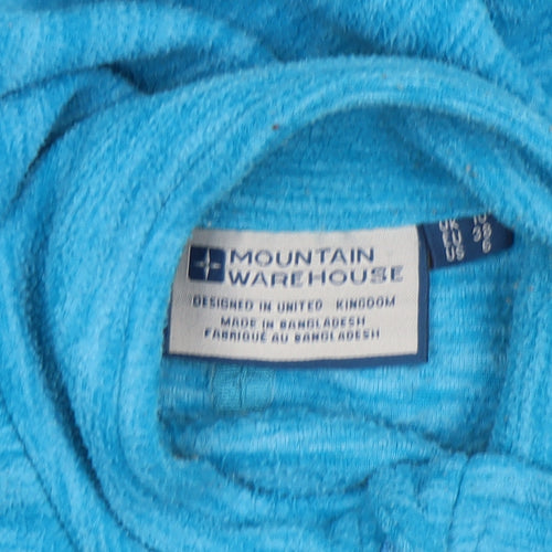 Mountain Warehouse Women’s Blue 1/2 Zip Fleece Sweatshirt Size 10