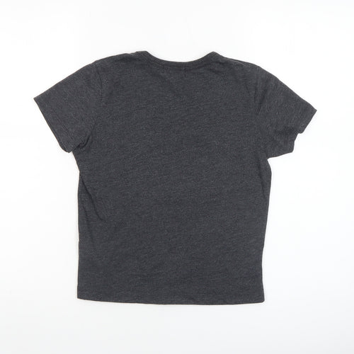 Brave Soul Women's Grey XS College Print Short Sleeve T-Shirt
