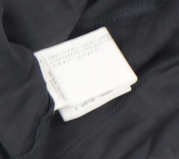 MNG Womens Black Basic T-Shirt Cotton Modal L Relaxed Fit