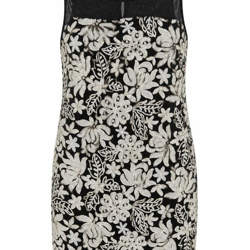 Savida Women’s Black Gold Sequin Bodycon Dress Size 14 Party Sleeveless