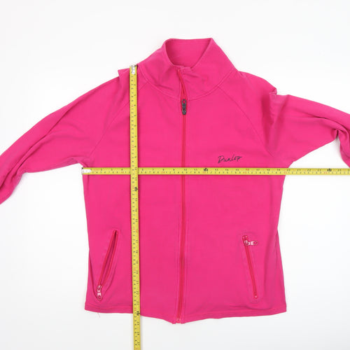 Dunlop Womens Pink Full Zip Lightweight Jersey Jacket L