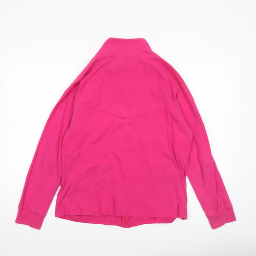 Dunlop Womens Pink Full Zip Lightweight Jersey Jacket L