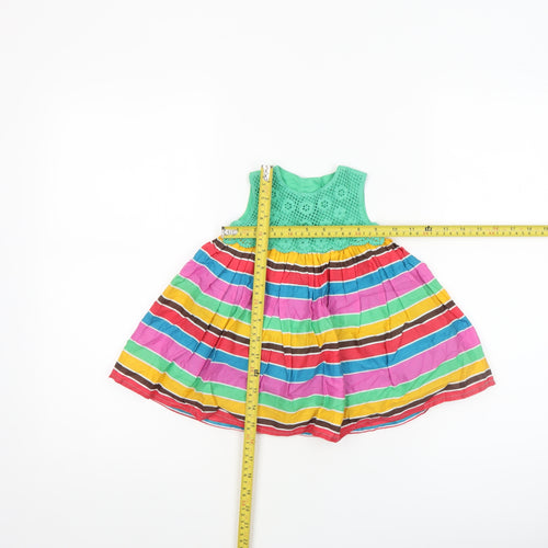Marks and Spencer Unisex Baby Multicoloured 3-6 Months A-Line Cotton Dress