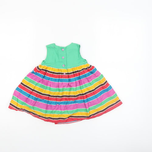 Marks and Spencer Unisex Baby Multicoloured 3-6 Months A-Line Cotton Dress