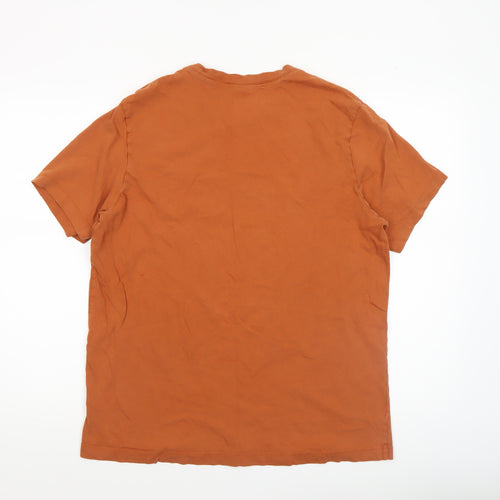Nike Men's Brown Short Sleeve Crew Neck Cotton T-Shirt Size S