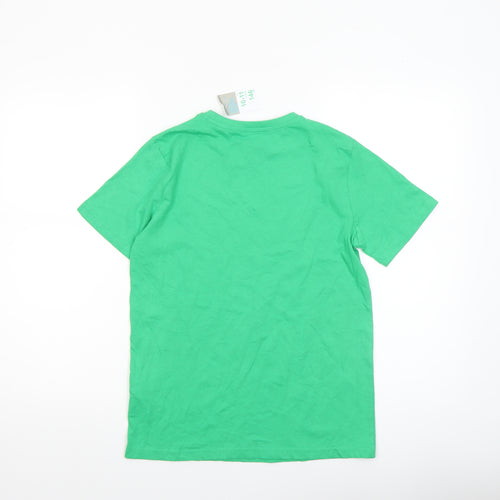 Primark Cares Boys Green Ireland Graphic Cotton T-Shirt 10-11 Years 146cm