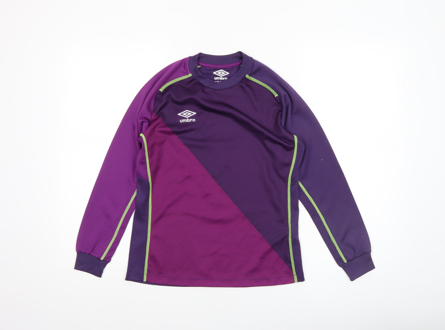Umbro Boys Purple Long Sleeve Football Jersey Top Size 146