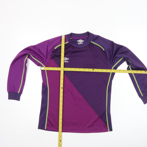 Umbro Boys Purple Long Sleeve Football Jersey Top Size 146