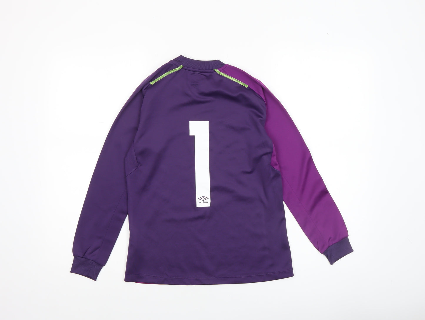 Umbro Boys Purple Long Sleeve Football Jersey Top Size 146