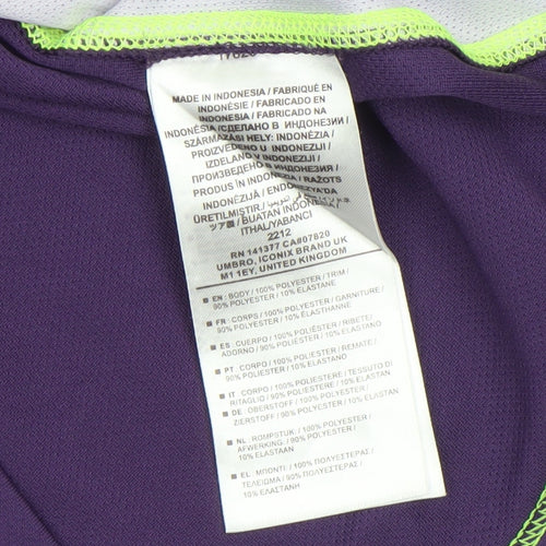 Umbro Boys Purple Long Sleeve Football Jersey Top Size 146
