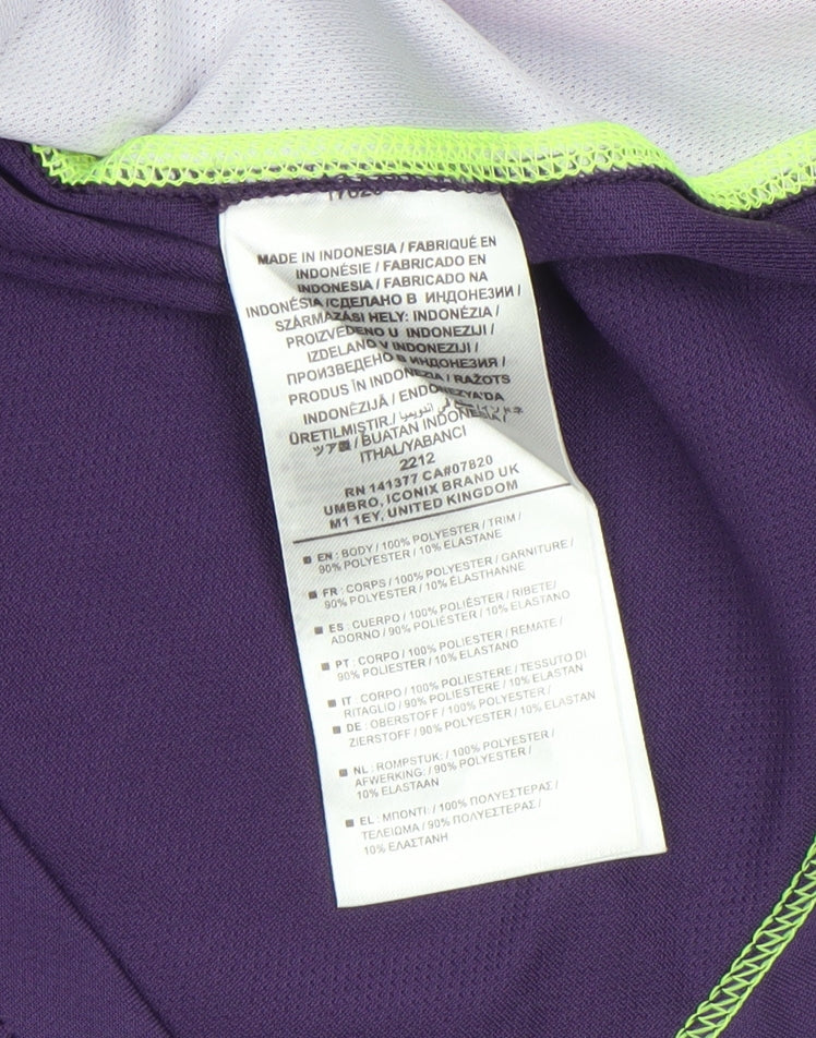 Umbro Boys Purple Long Sleeve Football Jersey Top Size 146