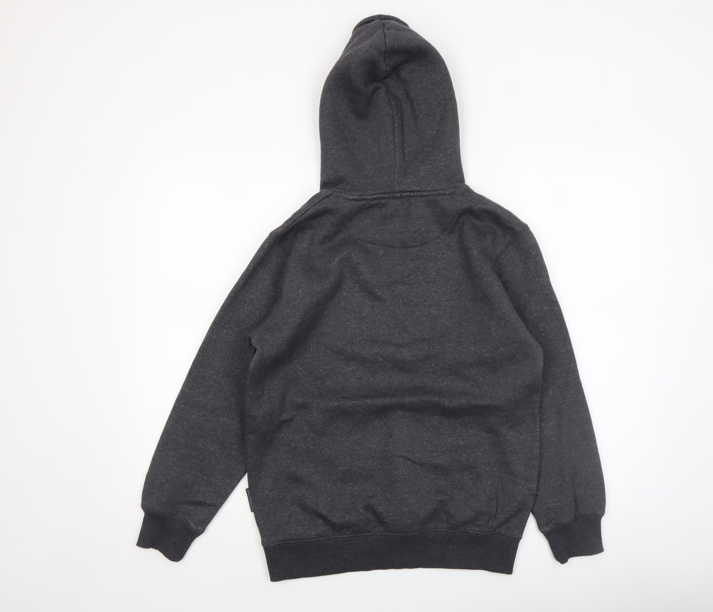 French Connection Boys Charcoal Pullover Hoodie Size 13-14 Years Cotton Blend