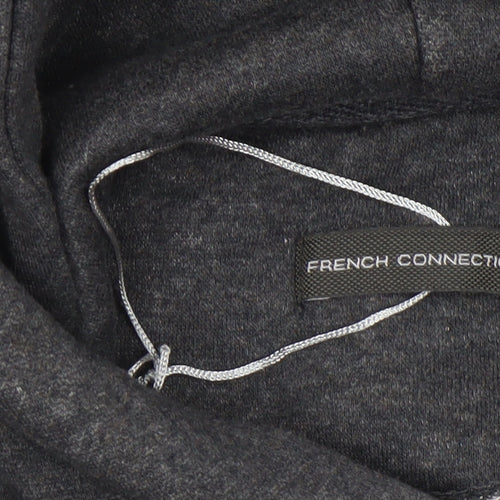 French Connection Boys Charcoal Pullover Hoodie Size 13-14 Years Cotton Blend