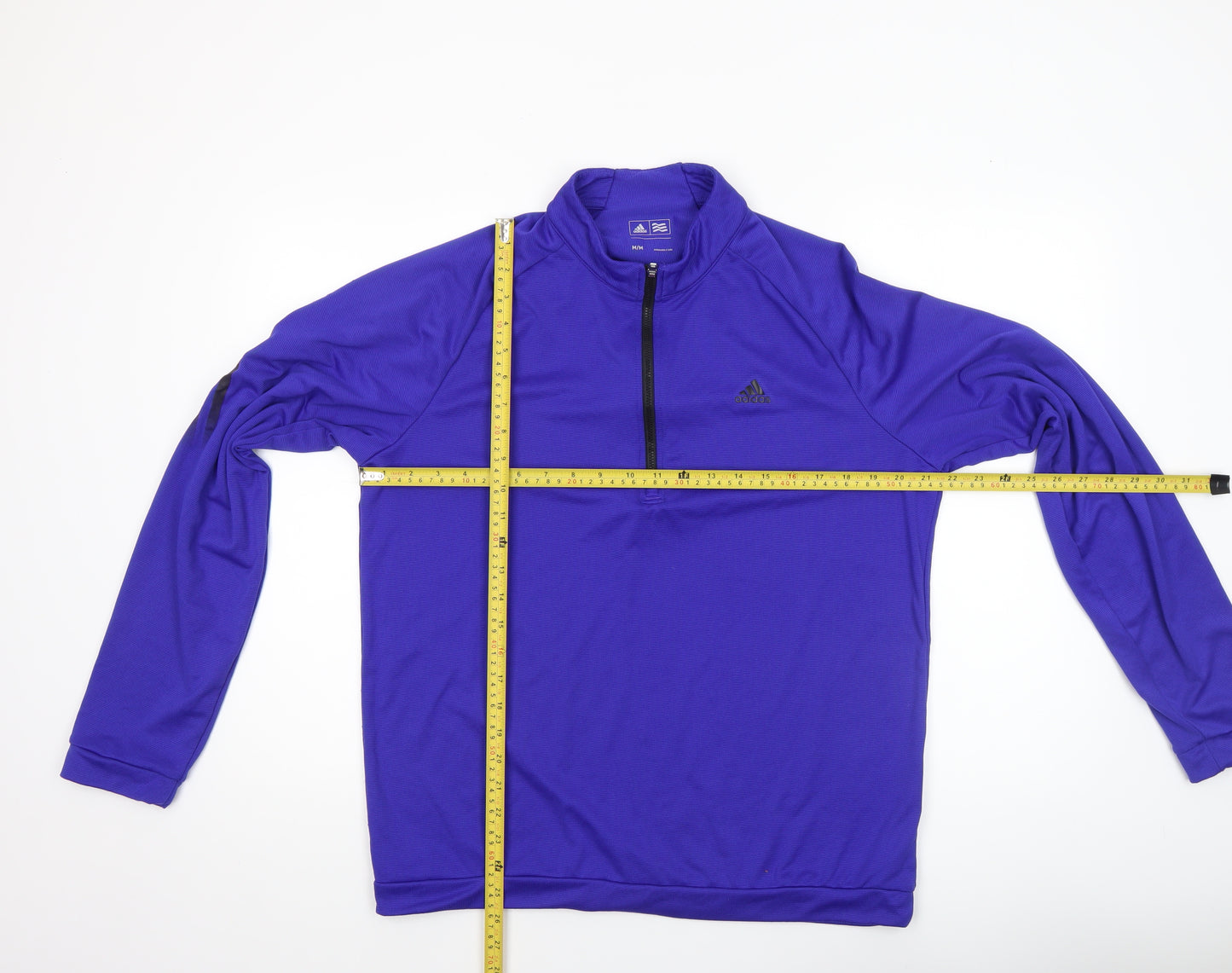 Adidas Men's Purple 1/4 Zip Golf Sweatshirt M Regular Fit