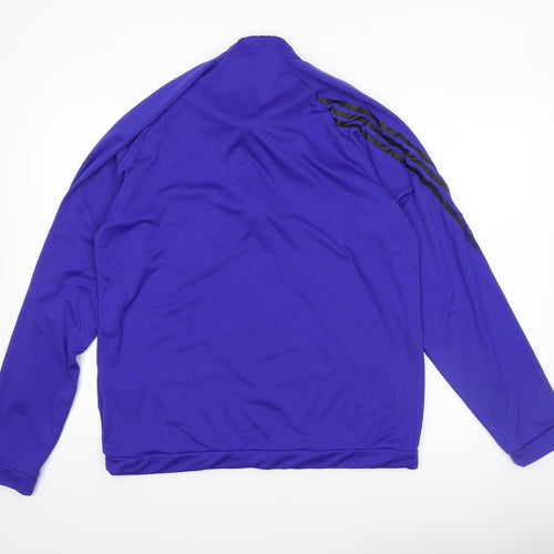 Adidas Men's Purple 1/4 Zip Golf Sweatshirt M Regular Fit