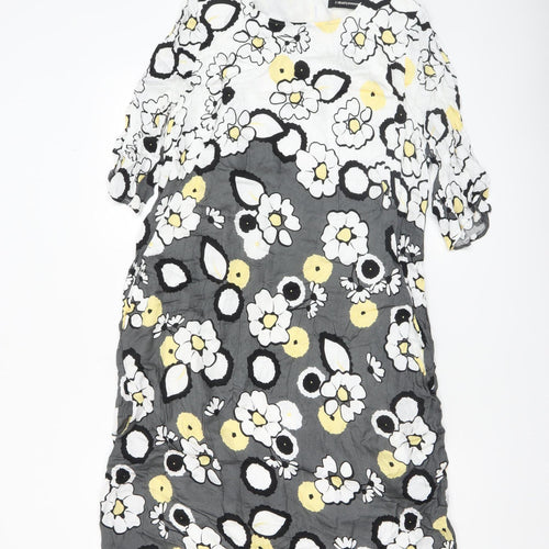 5 Hearts Women's Multicoloured Floral Shift Dress Size 16