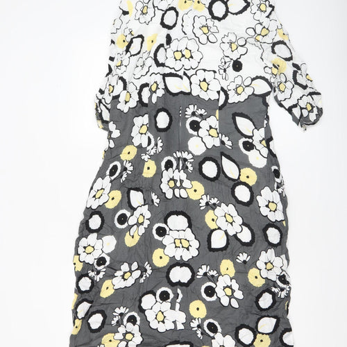 5 Hearts Women's Multicoloured Floral Shift Dress Size 16