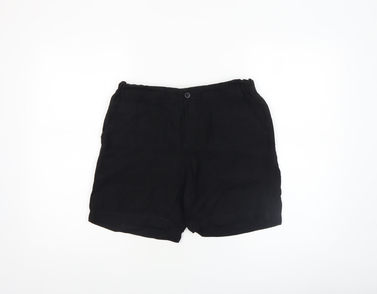 Dunnes Women’s Black Linen Blend Chino Shorts Size 8