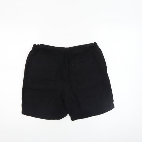 Dunnes Women’s Black Linen Blend Chino Shorts Size 8