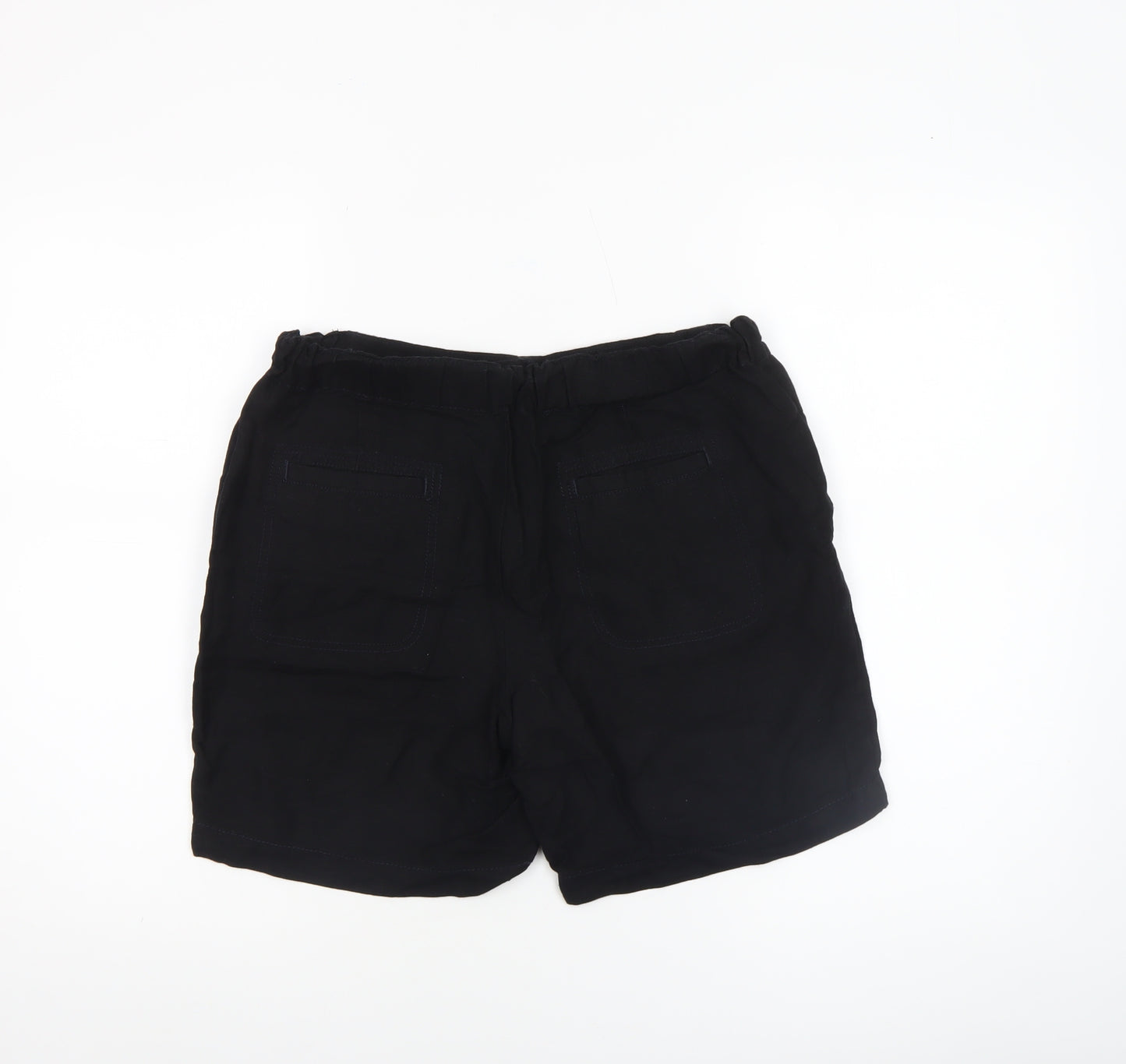 Dunnes Women’s Black Linen Blend Chino Shorts Size 8