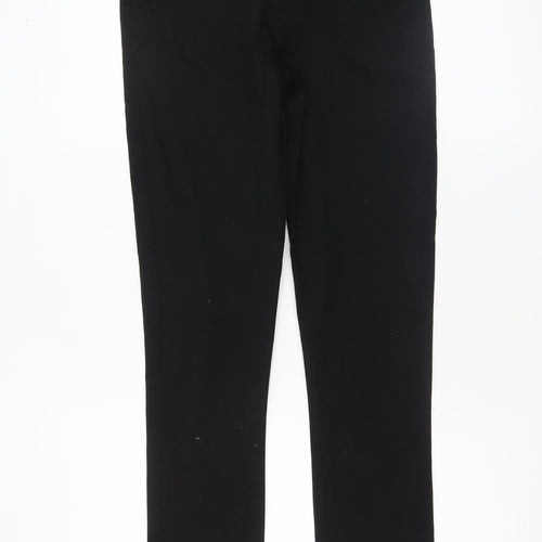 Next Boys Black Slim Fit Chino Trousers 11 Years Cotton School Pants