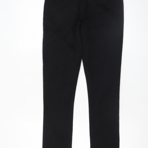 Next Boys Black Slim Fit Chino Trousers 11 Years Cotton School Pants