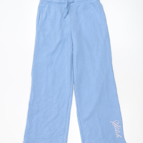 Marks and Spencer Girls Blue Disney Stitch Sweatpants 10-11 Years