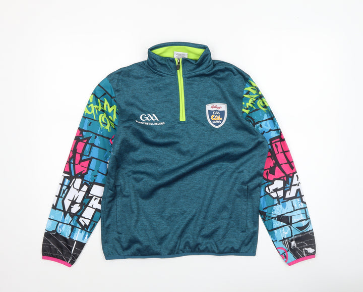 Masita Boys Blue 4 Years GAA Cúl Camps 1/4 Zip Sports Sweatshirt