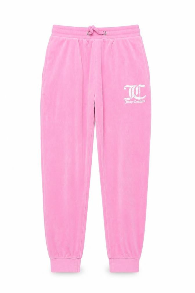 Juicy Couture Girls Pink Velour Jogger Trousers 12-13 Years