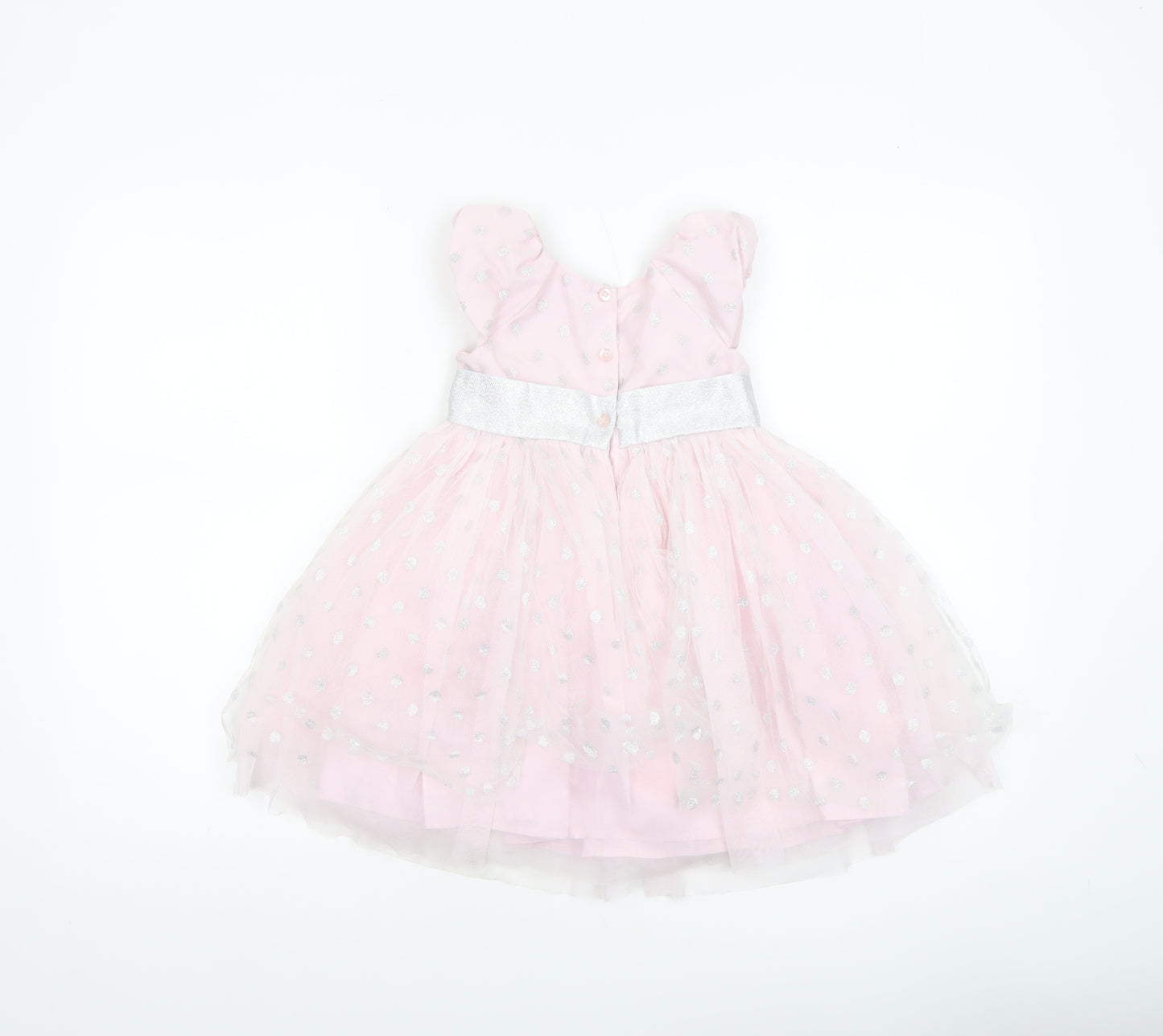 Little Me Girls Pink Tutu Dress 3 Years Glitter Bow Party Outfit