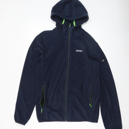 Regatta Men's Blue Full Zip Fleece Hoodie Size S Outdoor Jacket