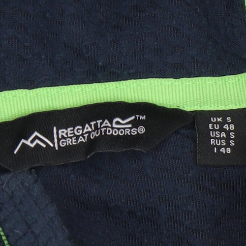 Regatta Men's Blue Full Zip Fleece Hoodie Size S Outdoor Jacket