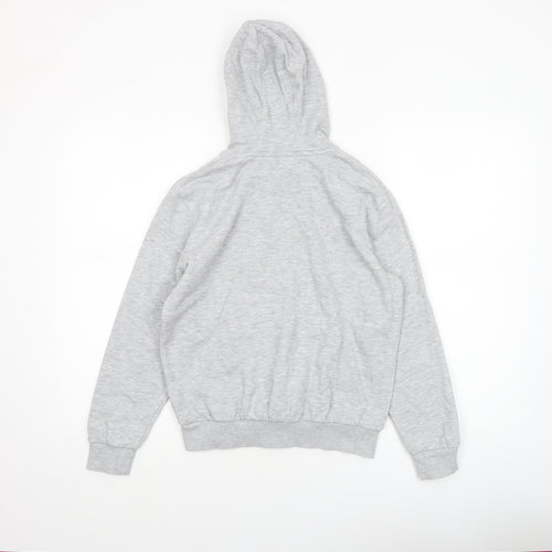 Marks and Spencer Boys Grey Marl Pullover Hoodie Age 11-12 Years Cotton Blend