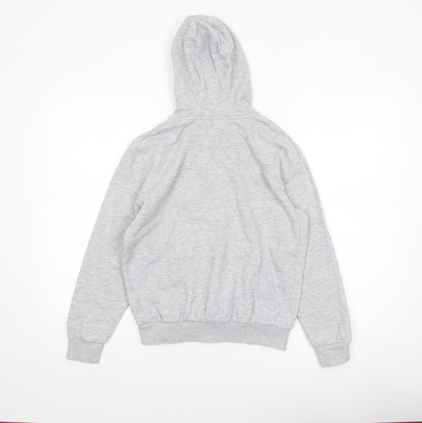 Marks and Spencer Boys Grey Marl Pullover Hoodie Age 11-12 Years Cotton Blend
