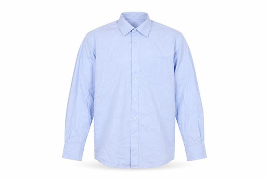 Dunnes Men’s Blue Regular Fit Long Sleeve Formal Dress Shirt 15” Collar