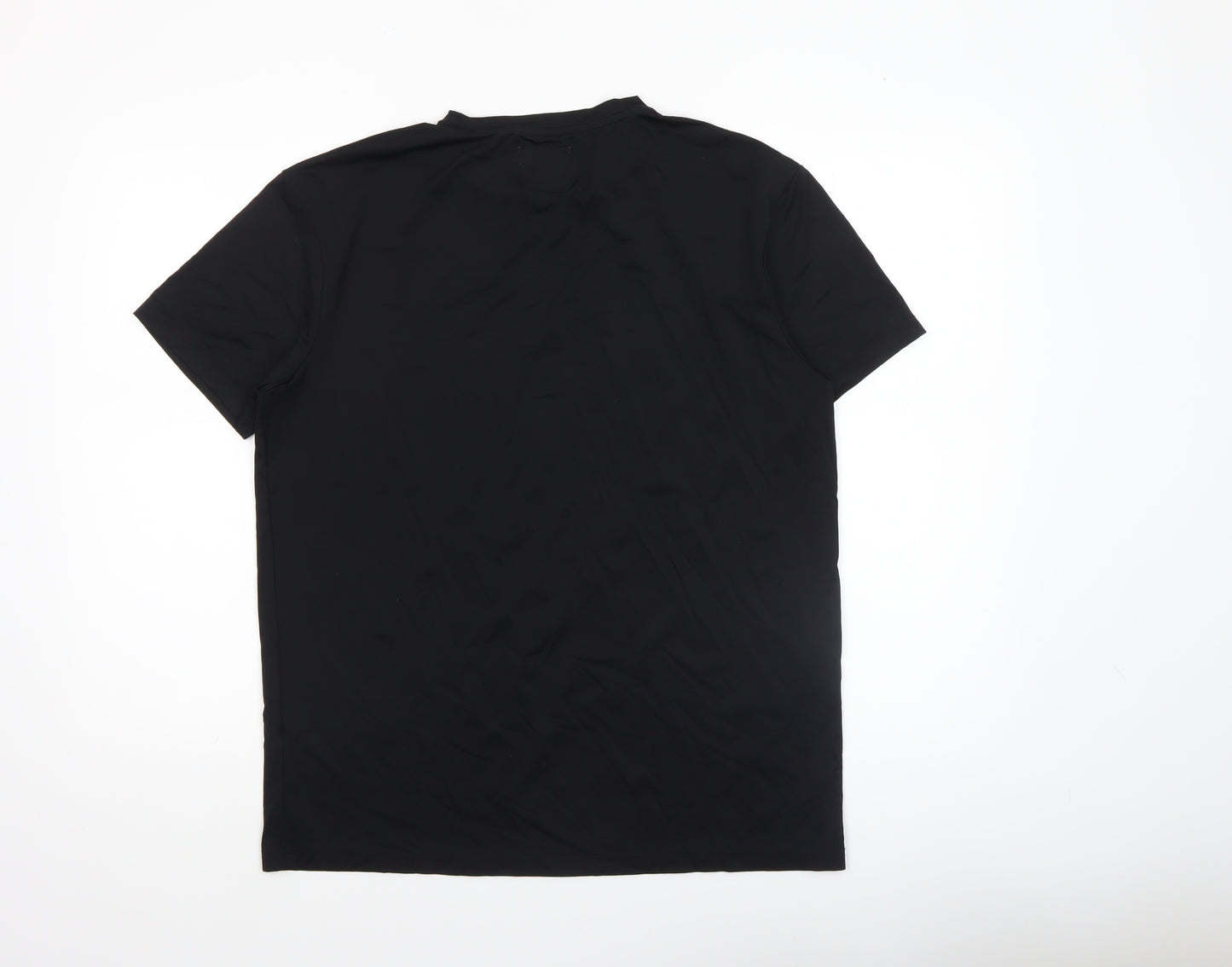 Clayton Inspired Men's Black Athletic Fit Nylon T-Shirt M
