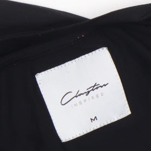 Clayton Inspired Men's Black Athletic Fit Nylon T-Shirt M
