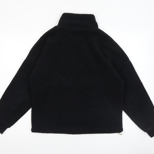 Dunnes Women’s Black Fleece 1/2 Zip Pullover Sweatshirt XS