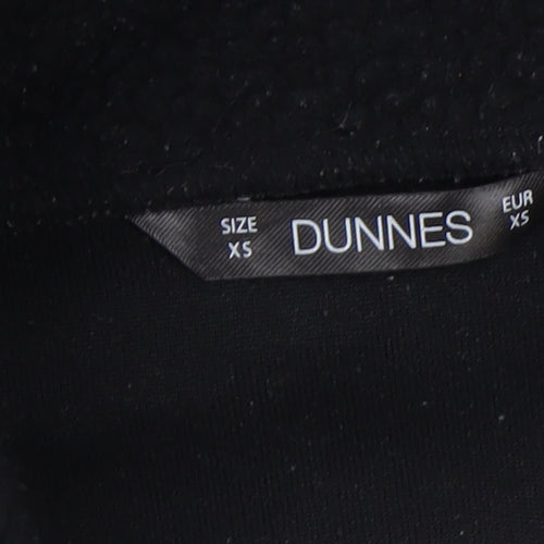 Dunnes Women’s Black Fleece 1/2 Zip Pullover Sweatshirt XS